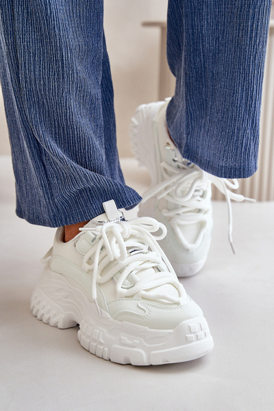 Women's sneakers on chunky sole white Nevela