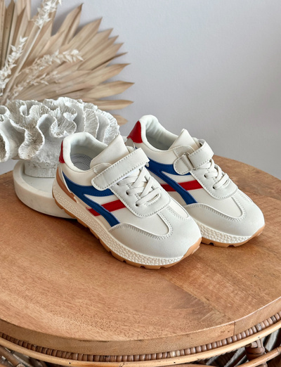 Baskets Velcro Enfant Beige Savilia
