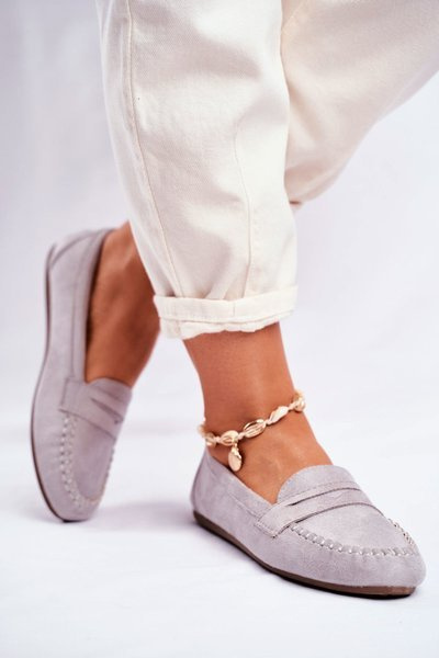 Mocassins Femme Matière Gris Panay