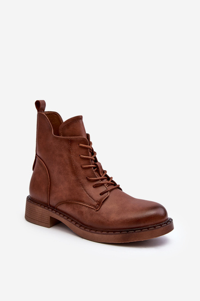 Women's Classic Boots Flat Heel Brown Ballisa