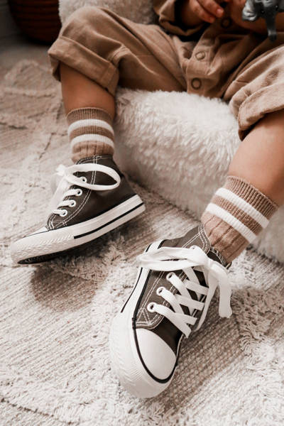 Baskets Hautes Enfant Kaki Filemon