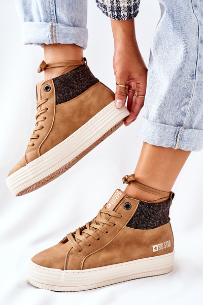 Baskets Hautes Isolées Big Star II274145 Camel