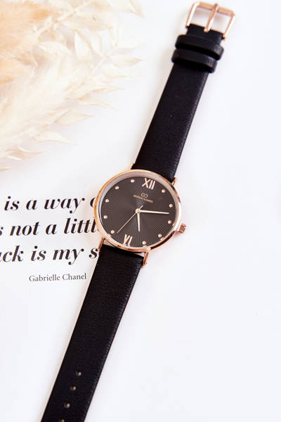 Montre Mode Femme Ceinture Giorgio & Dario Noir
