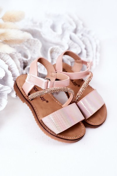 Sandales Enfant À Paillettes Rose Blake
