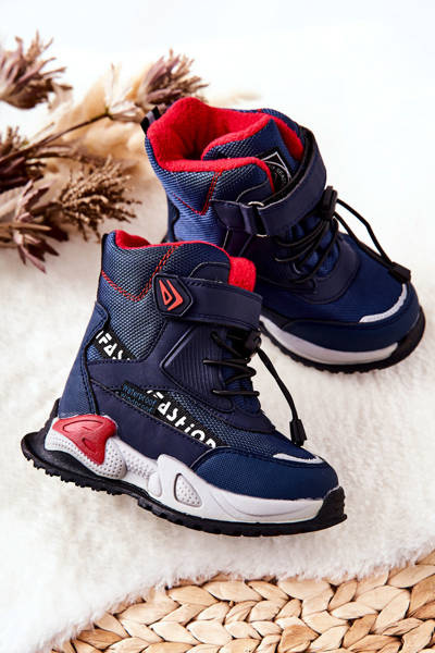 Izoliuoti sniego batai Velcro užsegimas Navy Darel