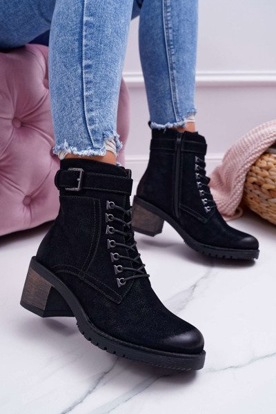 Bottes de travail pour femmes Sergio Leone Noir BT705