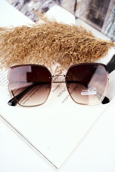 Women's Sunglasses Brown Prius PRE-34 Gold Gradient