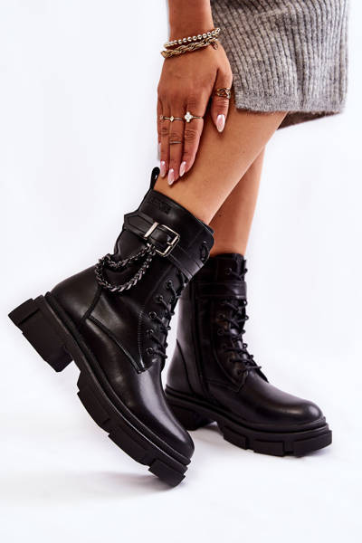 Leather Warm Boots Boots Big Star KK274486 Black