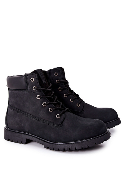 Bottes Trappers En Cuir Big Star II174263 Noir