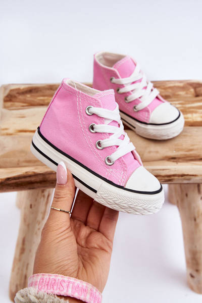 Gyermek magas tornacipő Pink Filemon