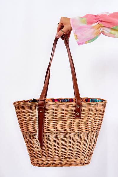 Panier de sac tressé NOBO XM0040 Beige