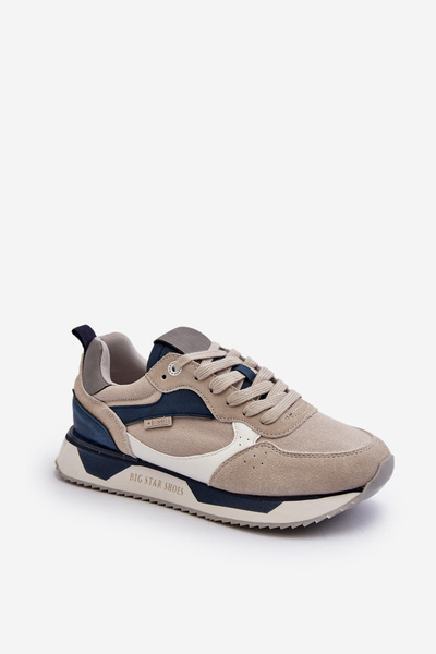 Baskets pour hommes avec système de mousse à mémoire de forme Big Star NN174348 Gris