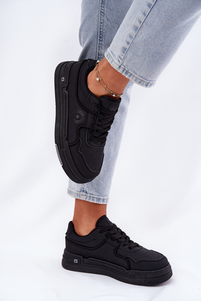 Alacsony Női Sneakers Big Star RR274A311 HI-POLY SYSTEM Fekete