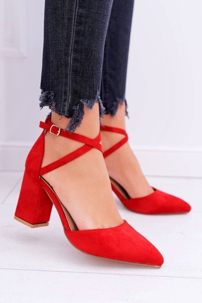 Moteriški Stiletto siurbliai Red Traffic