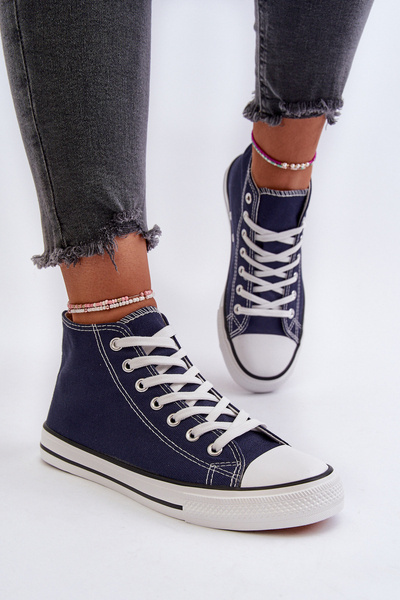 Dunkelblaue Damensneakers Socerio