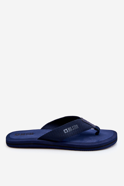 Herren Foam Flip Flops Big Star LL174617 Marineblau