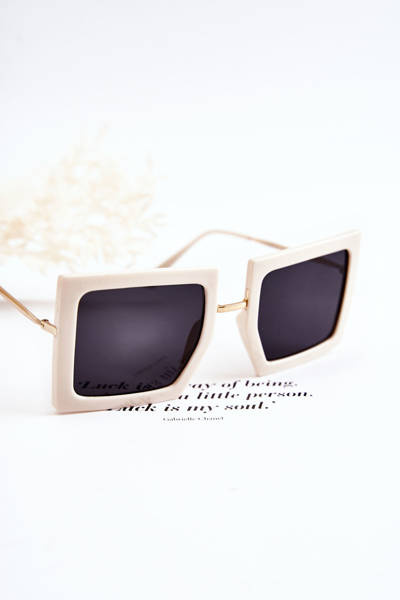 Sunglasses Square V160018 Light beige