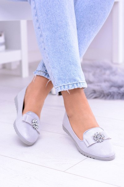 Silber Damen Ballerina Herren Zirkonia Rumi