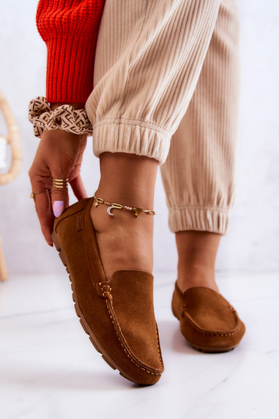 Mocassins Femme En Daim Big Star JJ274660 Camel