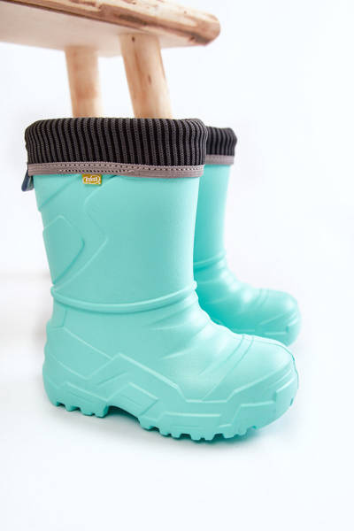 Gewärmte Regenstiefel für Kinder Befado 162X305 Minze