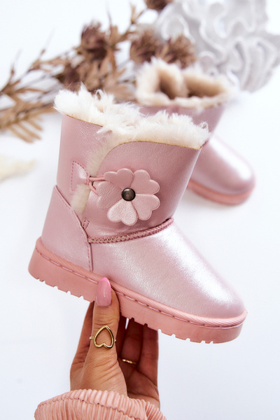 Bottes De Neige Enfant Avec Fleur Rose Bianca