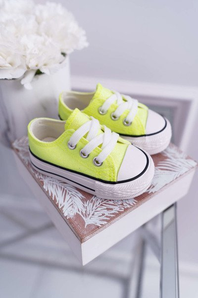 Kinder Glitzer Turnschuhe Lime Misty