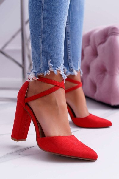 Moteriški Stiletto siurbliai Red High Traffic