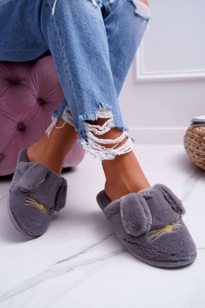 Doamnelor Tootsie Fleece and Ears Grey Semmi