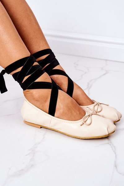 Ballerines à Lacets Lu Boo Nude