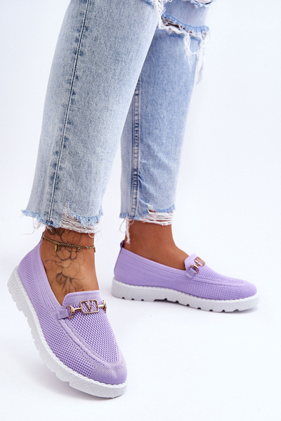 Baskets à enfiler pour femme avec embellissement Violet Alena