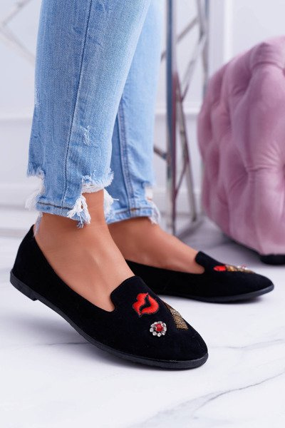 Juoda moteriška balerina Balerina Patches lūpų dažai