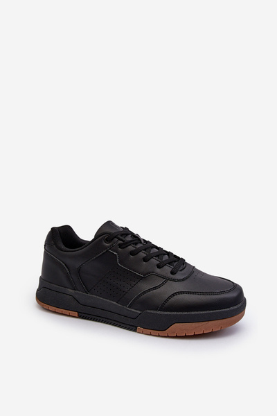 Baskets homme noires en similicuir Radikalle