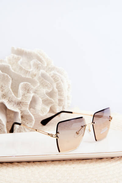 Damen-Sonnenbrille mit Verlaufsgläsern UV400 Gold-Blau