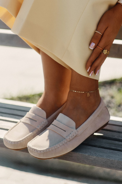 Mocasini Din Suede Dama Big Star RR274947 Bej