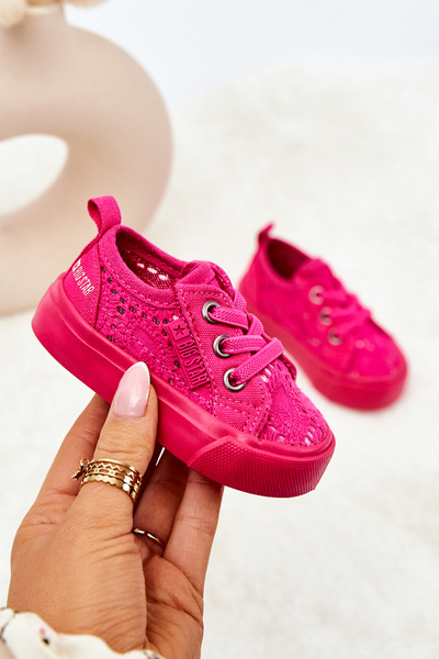 Openwork Sneakers Big Star JJ374015 Pink
