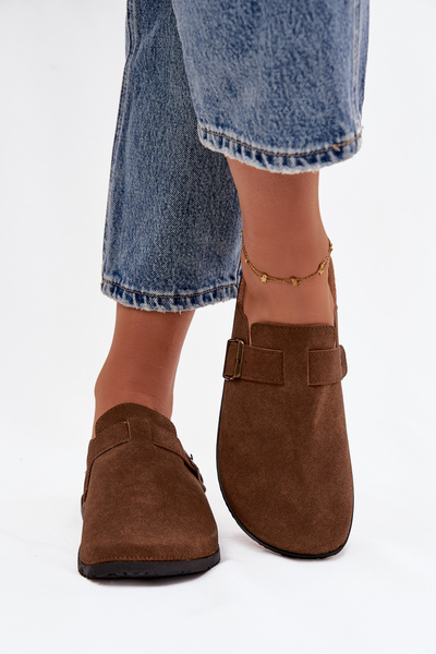 Chaussons féminins et sandales à plateforme avec boucle Selio