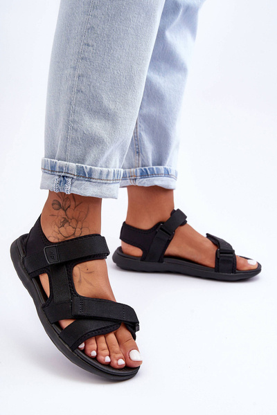 Sandale sport pentru femei 4F 4FSS23FSANF014-20S NEGRU