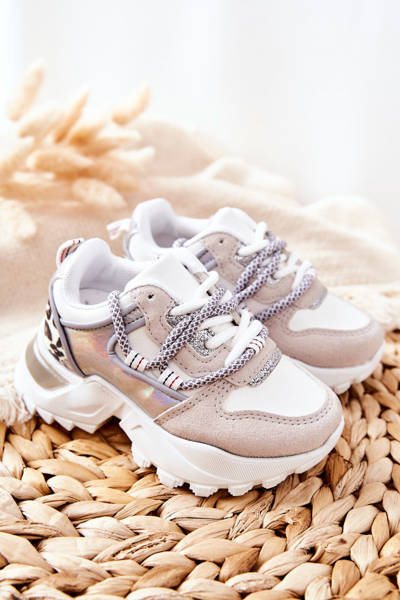 Chaussures de sport pour enfants, baskets blanches Rommie
