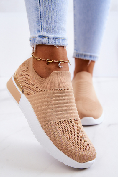 Sportliche Stoffschuhe Beige Lorento