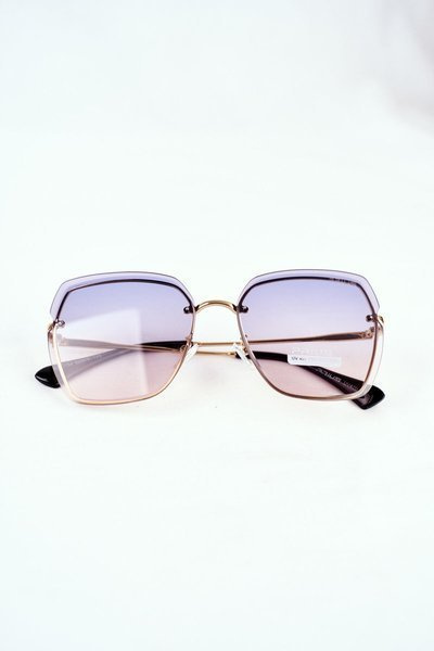 Women's Sunglasses Prius PRE-34 Gold Pink Navy Gradient