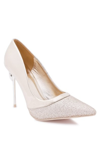 Femei Brocade de aur Moreno stilettos