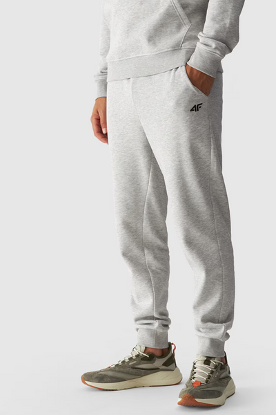 Men's Jogger Sweatpants 4FWMM00TTROM0942-27M Gray Melange