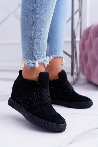 Sneakers Women's Black Sneakers Lu Boo Sequins PinkSugar