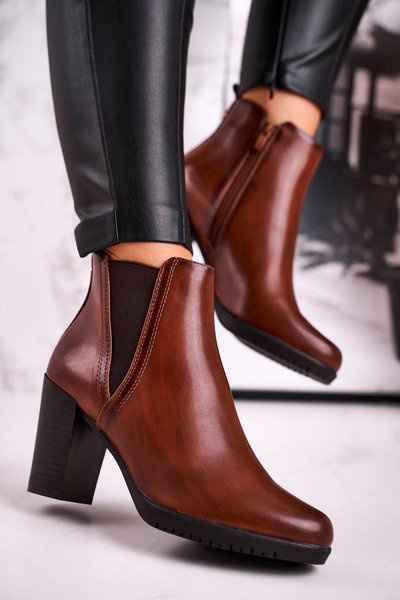 Cizme de gleznă izolate pentru femei Sergio Leone Brown BT311
