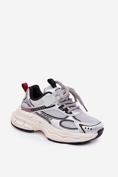 Kindersneaker Auf Dicker Sohle Silber Xairana