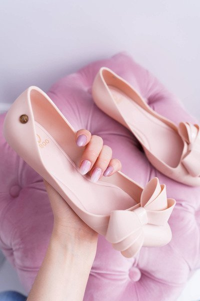 Lu Boo Rose Meliskirt Ballerines En Caoutchouc Gros Noeud