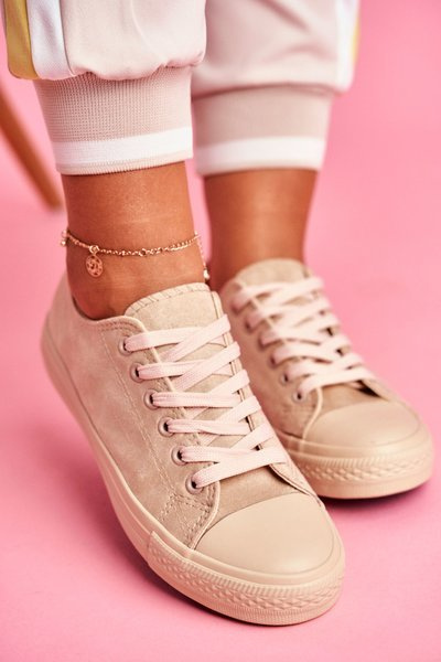 Baskets En Daim Pour Femme Beige El Paso