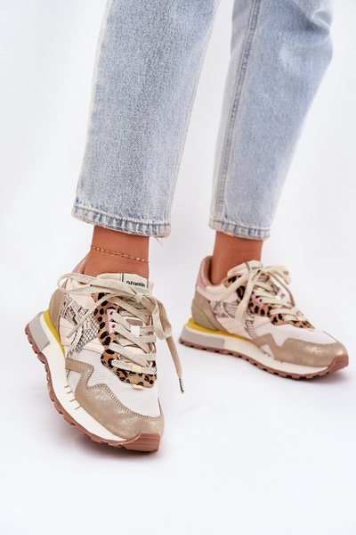 Baskets Chaussures de Sport Femme D.Franklin DFSH378006 Dorées