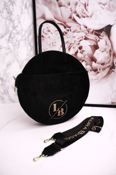 Runde Handtasche mit abnehmbarem Riemen LAURA BIAGGI Schwarz