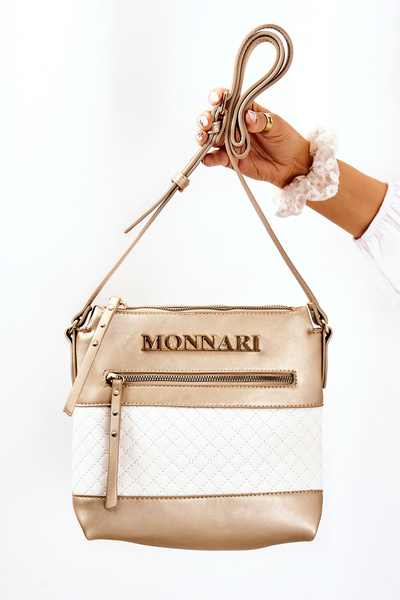 Sac besace Monnari A360-M23 Or-Blanc